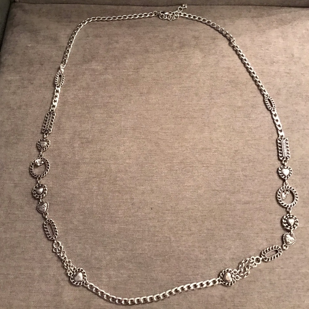 Brighton very long braided heart Necklace